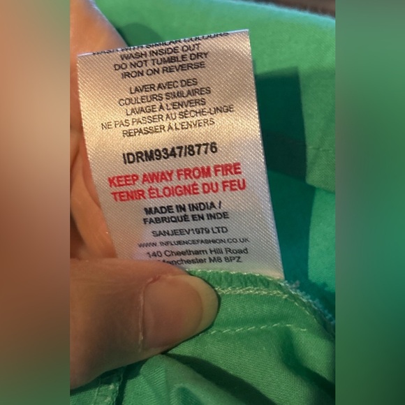 Influence Open Back Tiered Midi Dress Green Puff Sleeve Plus Sz 22 Cruise Vacay - Picture 11 of 14